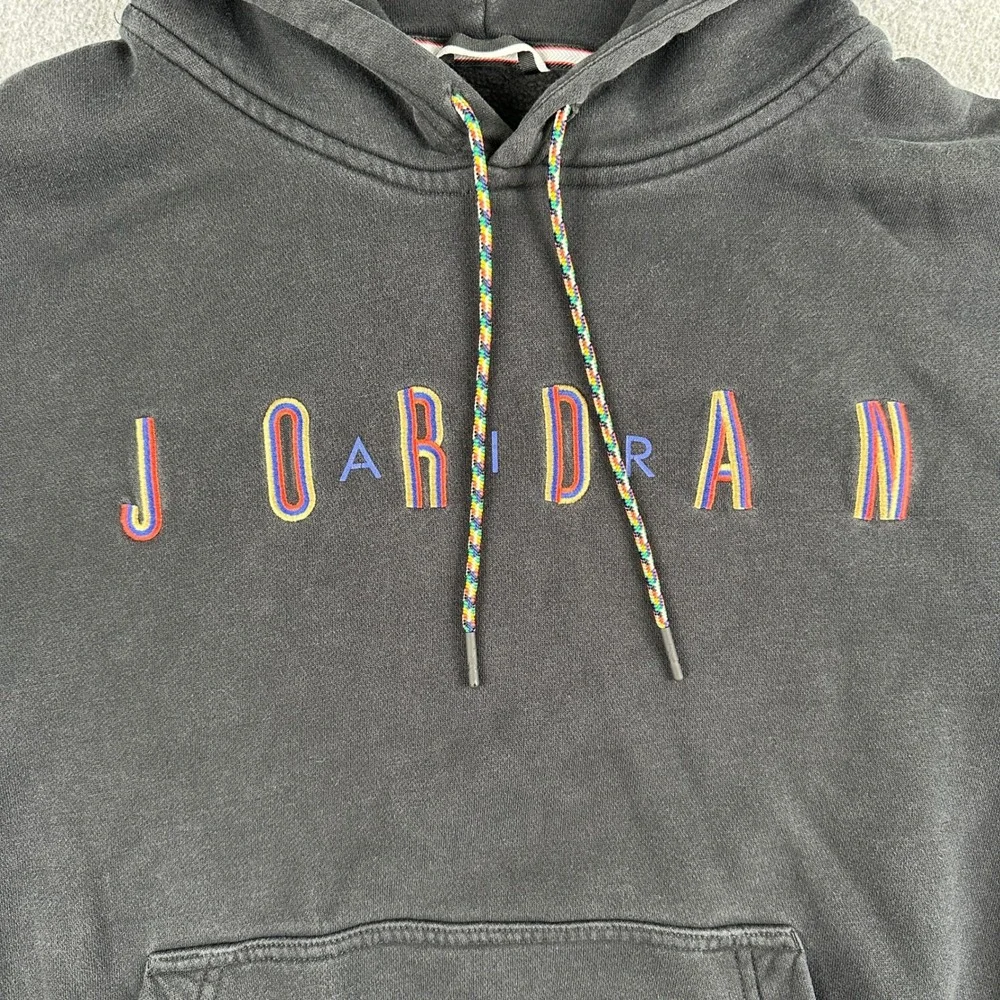 Jordan‎ Hoodie Mens S Black CK9567-010 Jumpman Logo Graphic Pullover Sweatshirt